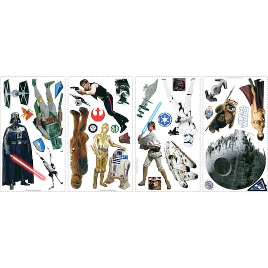 RoomMates; RoomMates Star Wars Classic Peel & Stick Wall Decals; Category:Wall Decor; Image:1